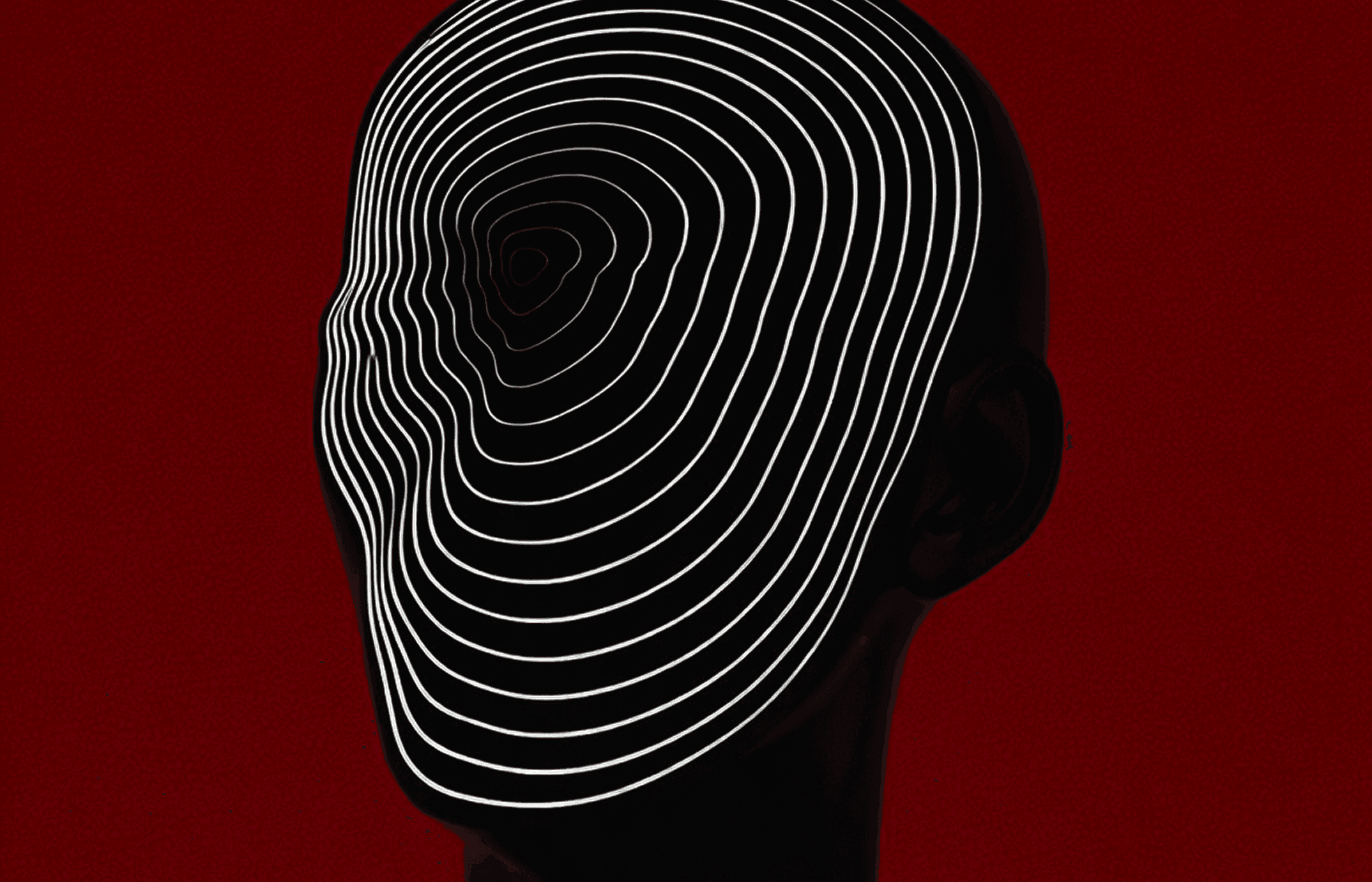 Silhouette with signal lines — perception versus measured state