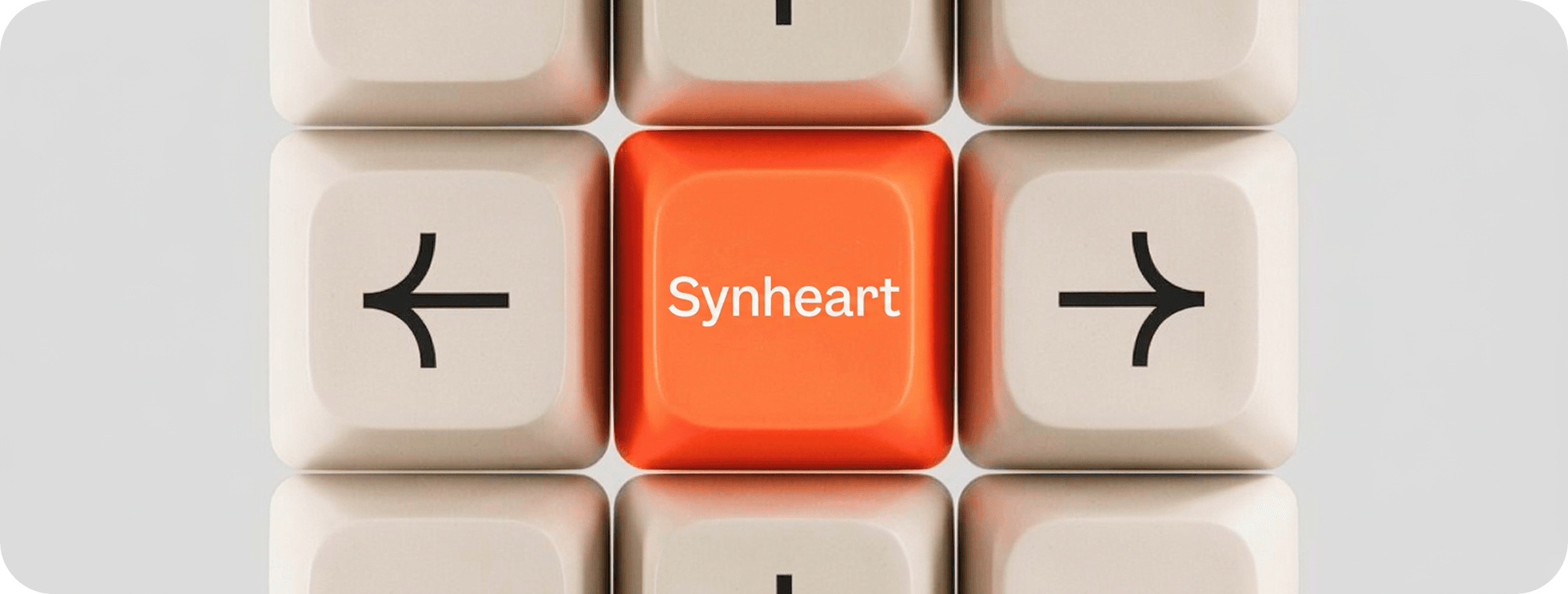 Keyboard keys with an orange start key