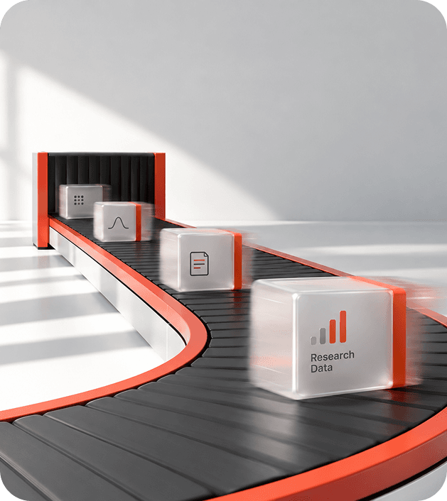 Boxes on a conveyor belt