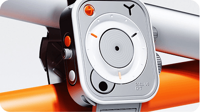 Close-up of a wearable device