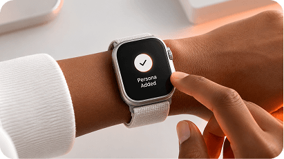 Smartwatch confirming Persona added